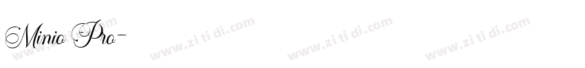 Minio Pro字体转换